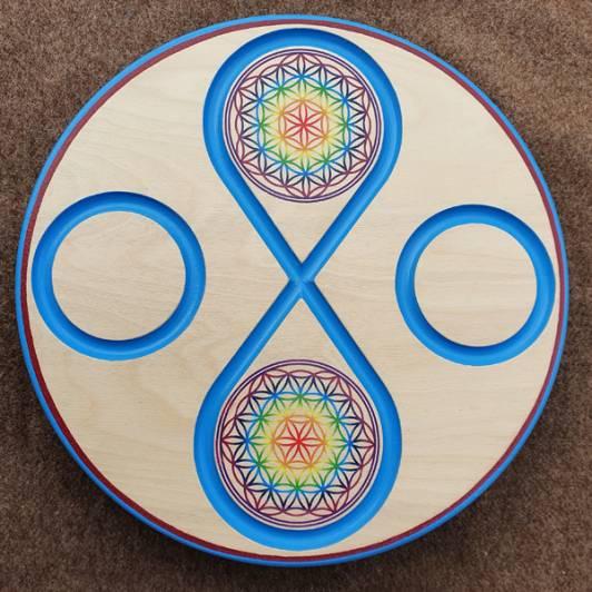 Balancekreisel / Balanceboard aus Holz